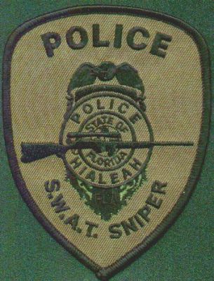 Hialeah Police S.W.A.T. Sniper
Thanks to EmblemAndPatchSales.com for this scan.
Keywords: florida swat