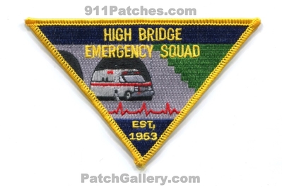 High Bridge Emergency Squad Patch (New Jersey)
Scan By: PatchGallery.com
Keywords: ems ambulance emt paramedic est. 1953