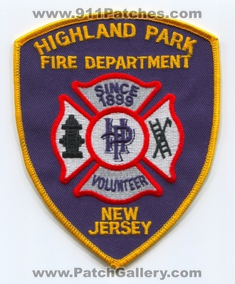 Highland Park Volunteer Fire Department Patch (New Jersey)
Scan By: PatchGallery.com
Keywords: vol. dept. since 1899