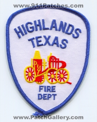 Highlands Fire Department (Texas)
Scan By: PatchGallery.com
Keywords: dept.