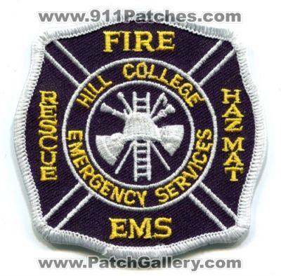 Hill College Emergency Services Fire Rescue EMS HazMat Department (Texas)
Scan By: PatchGallery.com
Keywords: dept. haz-mat