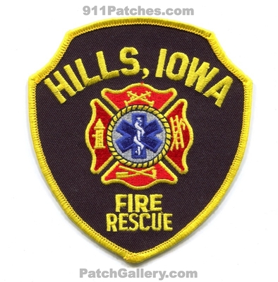 Hills Fire Rescue Department Patch (Iowa)
Scan By: PatchGallery.com
Keywords: dept.