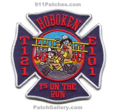 Hoboken Fire Department Engine 101 Truck 121 Patch (New Jersey)
Scan By: PatchGallery.com
Keywords: dept. e101 t121 company co. station 1s on the run
