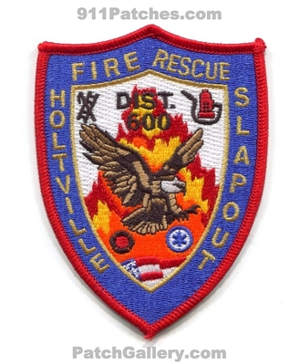 Holtville Slapout Fire Rescue Department District 600 Patch (Alabama)
Scan By: PatchGallery.com
Keywords: dept. dist.