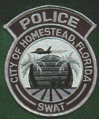 Homestead Police SWAT
Thanks to EmblemAndPatchSales.com for this scan.
Keywords: florida city of