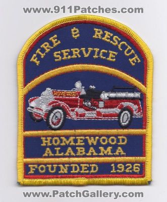 Homewood Fire and Rescue Service (Alabama)
Thanks to Paul Howard for this scan.
Keywords: & department dept.
