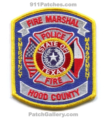 Hood County Fire Marshal Emergency Management Patch (Texas)
Scan By: PatchGallery.com
Keywords: co. em police department dept.