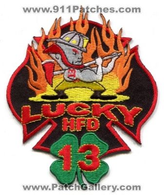 Houston Fire Department Station 13 Patch (Texas)
Scan By: PatchGallery.com
Keywords: dept. hfd company co. lucky