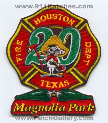 Houston Fire Department Station 20 Patch (Texas)
Scan By: PatchGallery.com
Keywords: Dept. HFD H.F.D. Company Co. Magnolia Park