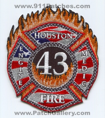 Houston Fire Department Station 43 Patch (Texas)
Scan By: PatchGallery.com
Keywords: dept. hfd company co. engine medic ambulance ems