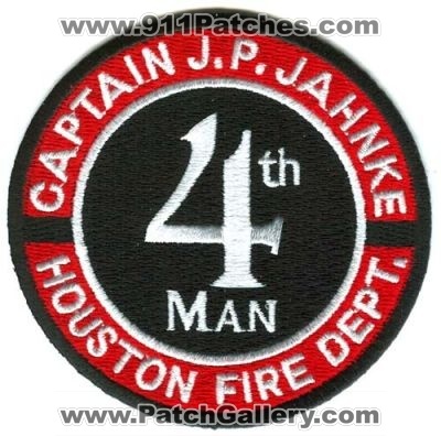 Houston Fire Department Captain JP Jahnke 4th Man (Texas)
Scan By: PatchGallery.com
Keywords: dept. hfd company station j.p.