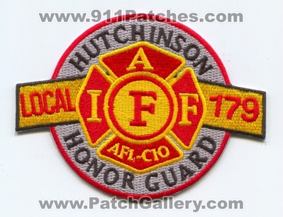 Hutchinson Fire Department Honor Guard IAFF Local 179 Patch (Kansas)
Scan By: PatchGallery.com
Keywords: dept. i.a.f.f. union afl-cio