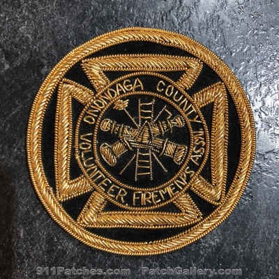Onondaga County Volunteer Firemens Association Patch (New York) (Bullion)
Picture By: PatchGallery.com
Keywords: co. vol. assn. fire department dept.