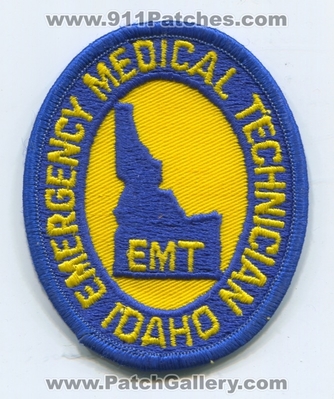 Idaho Emergency Medical Technician EMT Patch (Idaho)
Scan By: PatchGallery.com
Keywords: state certified ems