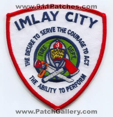 Imlay City Fire Department Patch (Michigan)
Scan By: PatchGallery.com
Keywords: dept. 3