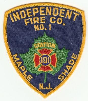 Independent Fire Co No 1
Thanks to PaulsFirePatches.com for this scan.
Keywords: new jersey company number maple shade station 101