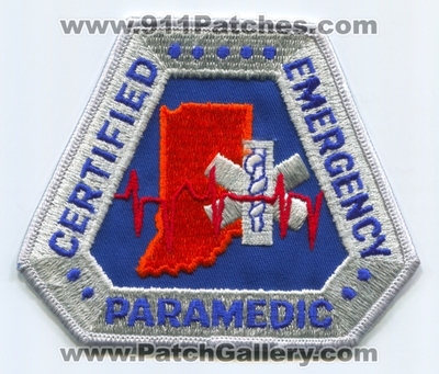 Indiana State Certified Emergency Paramedic EMS Patch (Indiana)
Scan By: PatchGallery.com
Keywords: licensed emergency medical services e.m.s. ambulance
