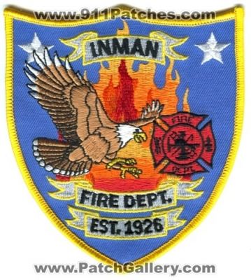 Inman Fire Department Patch (South Carolina)
Scan By: PatchGallery.com
Keywords: dept.