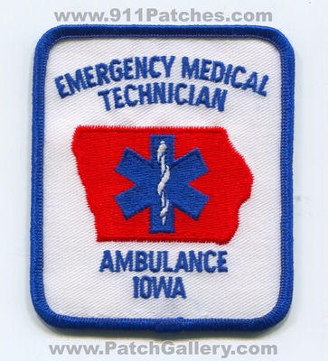 Iowa State Emergency Medical Technician EMT Ambulance Patch (Iowa)
Scan By: PatchGallery.com
Keywords: certified licensed registered e.m.t. ems