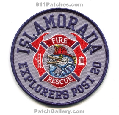 Islamorada Fire Rescue Department Explorers Post 20 Patch (Florida)
Scan By: PatchGallery.com
Keywords: dept.