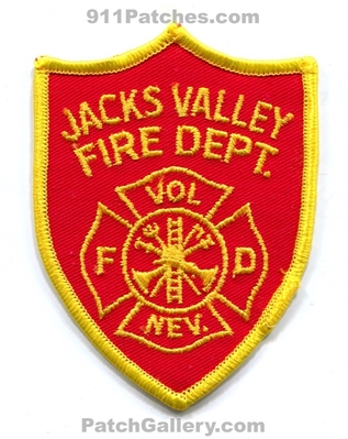 Jacks Valley Volunteer Fire Department Patch (Nevada)
Scan By: PatchGallery.com
Keywords: vol. dept. fd nev.