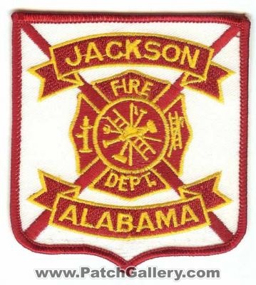 Jackson Fire Dept (Alabama)
Thanks to PaulsFirePatches.com for this scan.
Keywords: department