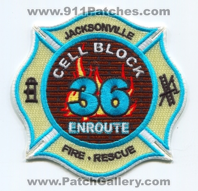 Jacksonville Fire and Rescue Department Station 36 Patch (Florida)
Scan By: PatchGallery.com
Keywords: & Dept. JFRD J.F.R.D. Company Co. Cell Black Enroute