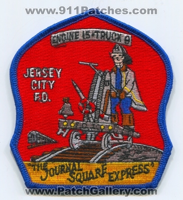 Jersey City Fire Department Engine 15 Truck 9 Patch (New Jersey)
Scan By: PatchGallery.com
Keywords: dept. fdjc f.d.j.c. company co. station the journal square express