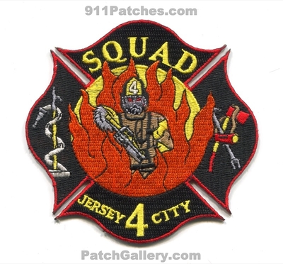 Jersey City Fire Department Squad 4 Patch (New Jersey)
Scan By: PatchGallery.com
Keywords: dept. jcfd j.c.f.d. company co. station