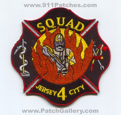 Jersey City Fire Department Squad 4 Patch (New Jersey)
Scan By: PatchGallery.com
Keywords: dept. jcfd j.c.f.d. company co. station