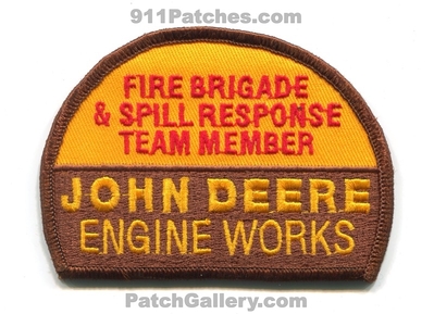 John Deere Engine Works Fire Brigade and Spill Response Member Patch (Iowa)
Scan By: PatchGallery.com
Keywords: emergency response team ert industrial plant department dept.