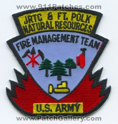 Joint Readiness Training Center JRTC and Fort Polk Natural Resources Fire Management Team US Army Military Patch (Louisiana)
Scan By: PatchGallery.com
Keywords: j.r.t.c. & ft. forest fire wildfire wildland u.s.