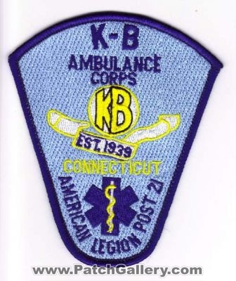 K-B Ambulance Corps American Legion Post 21
Thanks to Michael J Barnes for this scan.
Keywords: connecticut ems kb