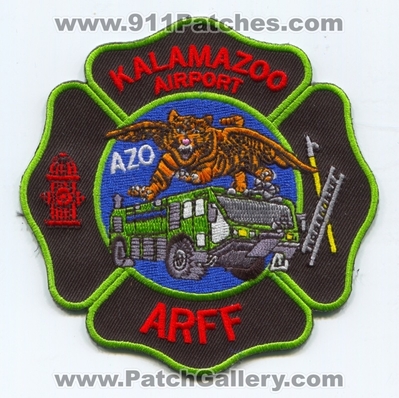 Kalamazoo Airport Fire Department ARFF Patch (Michigan)
Scan By: PatchGallery.com
Keywords: Dept. Aircraft Rescue Firefighter Firefighting A.R.F.F. CFR C.F.R. Crash Fire Rescue KAZO Flying Tiger