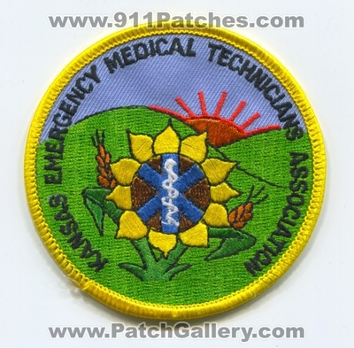 Kansas Emergency Medical Technicians EMT Association EMS Patch (Kansas)
Scan By: PatchGallery.com
Keywords: assn. ambulance