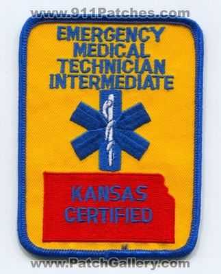 Kansas State Certified Emergency Medical Technician EMT Intermediate Patch (Kansas)
Scan By: PatchGallery.com
Keywords: emt-i ambulance