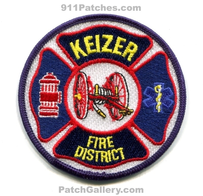 Keizer Fire District Patch (Oregon)
Scan By: PatchGallery.com
Keywords: dist. department dept.