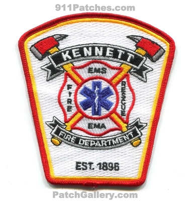Kennett Fire Rescue Department Patch (Missouri) (Confirmed)
Scan By: PatchGallery.com
Keywords: dept. ems ema est. 1896