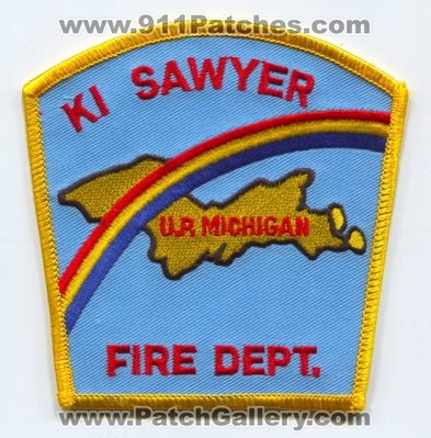 Ki Sawyer Air Force Base AFB Fire Department USAF Military Patch (Michigan)
Scan By: PatchGallery.com
Keywords: A.F.B. Dept. U.S.A.F. U.P.