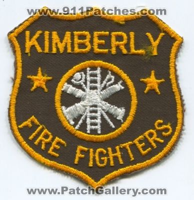 Kimberly Fire Department Fire Fighters (Alabama)
Scan By: PatchGallery.com
Keywords: firefighters