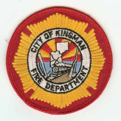 Kingman Fire Department
Thanks to PaulsFirePatches.com for this scan.
Keywords: arizona