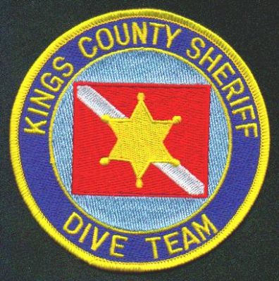 Kings County Sheriff Dive Team
Thanks to EmblemAndPatchSales.com for this scan.
Keywords: california