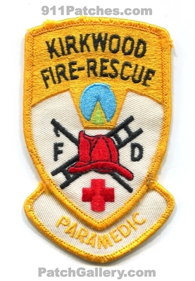 Kirkwood Fire Rescue Department Paramedic Patch (Missouri)
Scan By: PatchGallery.com
Keywords: dept. fd ems ambulance