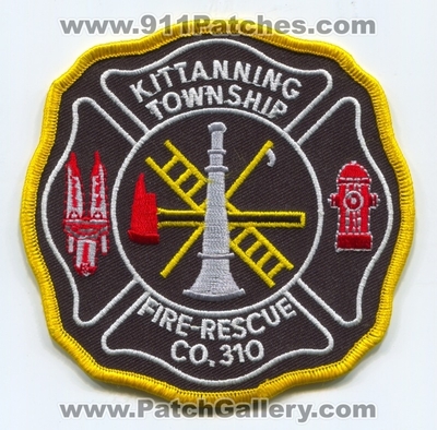Kittanning Township Fire Rescue Company 310 Patch (Pennsylvania)
Scan By: PatchGallery.com
Keywords: twp. co. number no. #310 department dept.