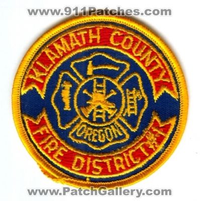Klamath County Fire District Number 1 (Oregon)
Scan By: PatchGallery.com
Keywords: #1