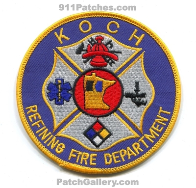 Koch Refining Fire Department Patch (Minnesota)
Scan By: PatchGallery.com
Keywords: refinery dept. oil gas petroleum industrial plant ert