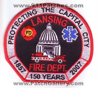 Lansing Fire Department 150 Years (Michigan)
Thanks to Dave Slade for this scan.
Keywords: dept.