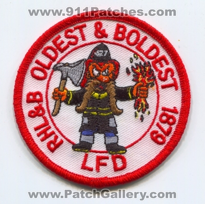 Lynbrook Fire Department Rescue Hook Ladder and Bucket Company Patch (New York)
Scan By: PatchGallery.com
Keywords: lfd l.f.d. dept. rhl&b rhlb co. oldest & and boldest 1879