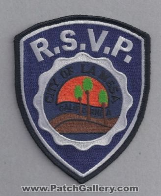 La Mesa Police Department RSVP Retired Senior Volunteer Patrol (California)
Thanks to Paul Howard for this scan.
Keywords: dept. r.s.v.p. city of