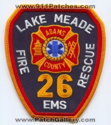 Lake Meade Fire Rescue Department 26 (Pennsylvania)
Scan By: PatchGallery.com
Keywords: dept. ems adams county